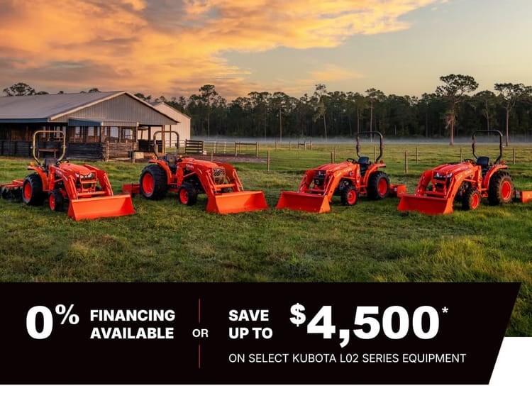 Save on L02 Series Tractors